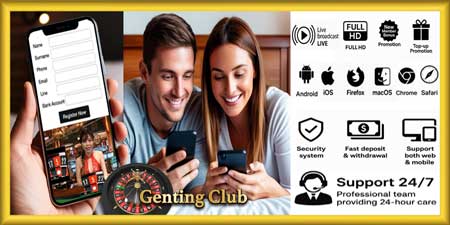 สมัครรูเล็ตออนไลน์เก็นติ้งคลับ ผ่านมือถือ สัมผัสสุดยอดเกมสดเรียลไทม์ ทำเงินได้จริงทุกที่ทุกเวลา